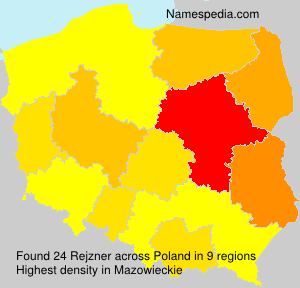 Surname Rejzner in Poland Surname Rejzner in Poland