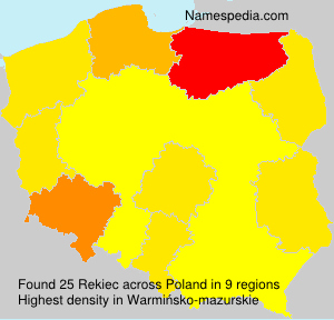 Surname Rekiec in Poland Surname Rekiec in Poland
