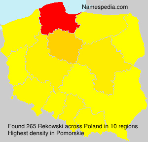 Surname Rekowski in Poland Surname Rekowski in Poland