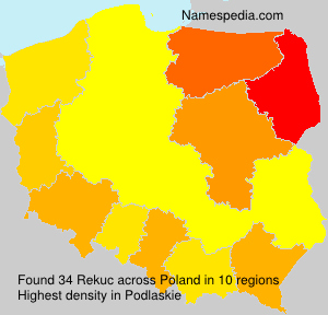 Surname Rekuc in Poland Surname Rekuc in Poland
