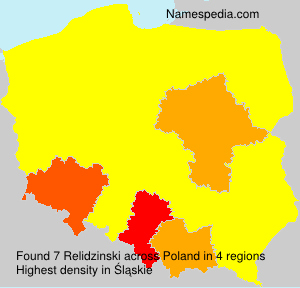 Surname Relidzinski in Poland Surname Relidzinski in Poland