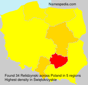 Surname Relidzynski in Poland Surname Relidzynski in Poland