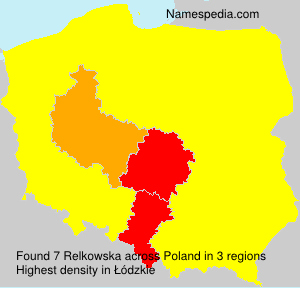 Surname Relkowska in Poland Surname Relkowska in Poland