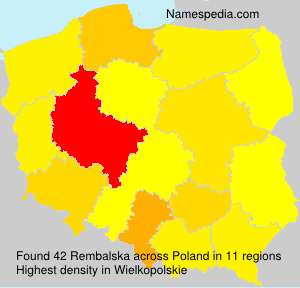Surname Rembalska in Poland Surname Rembalska in Poland