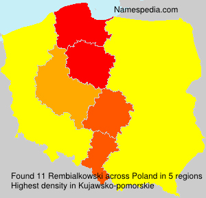 Surname Rembialkowski in Poland Surname Rembialkowski in Poland
