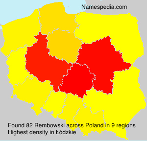 Surname Rembowski in Poland Surname Rembowski in Poland