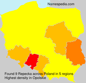 Surname Repecka in Poland Surname Repecka in Poland
