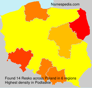 Surname Resko in Poland Surname Resko in Poland