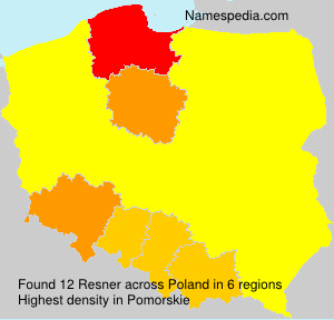 Surname Resner in Poland Surname Resner in Poland