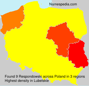 Surname Respondowski in Poland Surname Respondowski in Poland