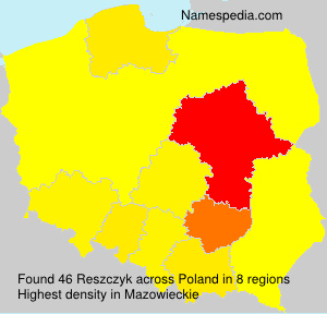 Surname Reszczyk in Poland Surname Reszczyk in Poland