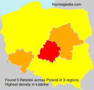 Surname Retelski in Poland Surname Retelski in Poland