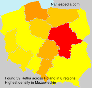Surname Retka in Poland Surname Retka in Poland