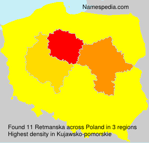 Surname Retmanska in Poland Surname Retmanska in Poland