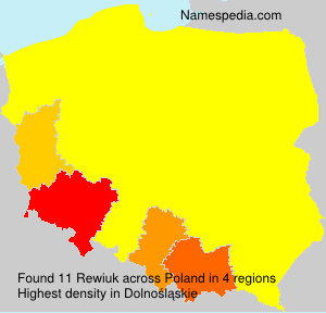 Surname Rewiuk in Poland Surname Rewiuk in Poland