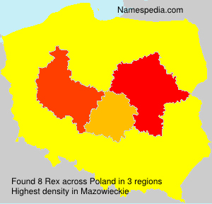 Surname Rex in Poland Surname Rex in Poland