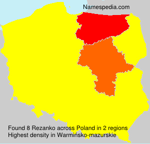 Surname Rezanko in Poland Surname Rezanko in Poland