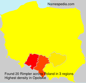 Surname Rimpler in Poland Surname Rimpler in Poland