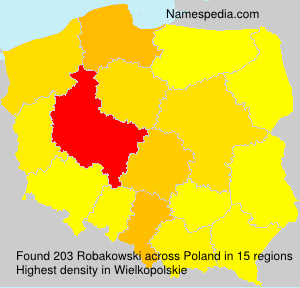 Surname Robakowski in Poland Surname Robakowski in Poland