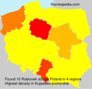 Surname Robionek in Poland Surname Robionek in Poland
