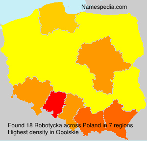 Surname Robotycka in Poland
