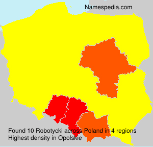 Surname Robotycki in Poland