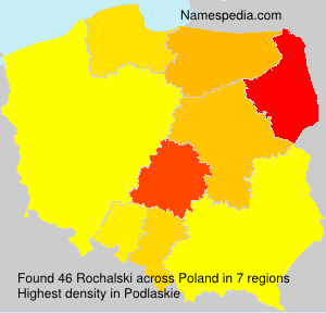 Surname Rochalski in Poland Surname Rochalski in Poland