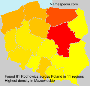 Surname Rochowicz in Poland Surname Rochowicz in Poland