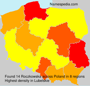 Surname Roczkowska in Poland Surname Roczkowska in Poland