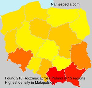 Surname Roczniak in Poland Surname Roczniak in Poland