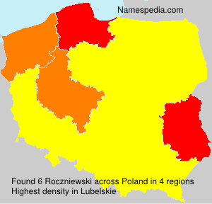Surname Roczniewski in Poland Surname Roczniewski in Poland