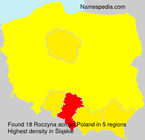 Surname Roczyna in Poland Surname Roczyna in Poland