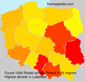 Surname Rodak in Poland Surname Rodak in Poland