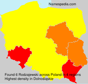 Surname Rodzajewski in Poland Surname Rodzajewski in Poland