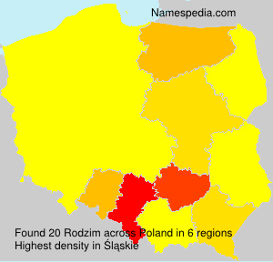 Surname Rodzim in Poland Surname Rodzim in Poland