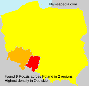 Surname Rodzis in Poland Surname Rodzis in Poland