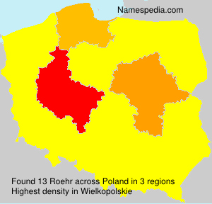 Surname Roehr in Poland Surname Roehr in Poland
