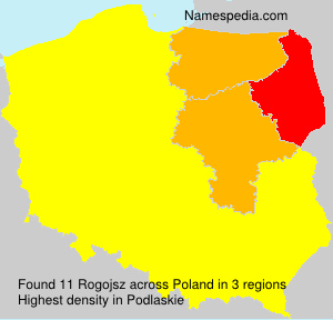 Surname Rogojsz in Poland Surname Rogojsz in Poland