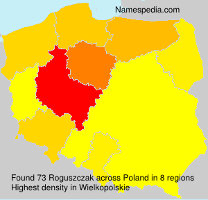 Surname Roguszczak in Poland