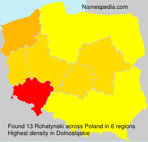 Surname Rohatynski in Poland Surname Rohatynski in Poland