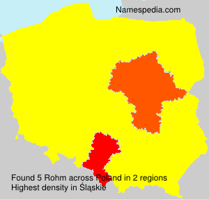 Surname Rohm in Poland Surname Rohm in Poland