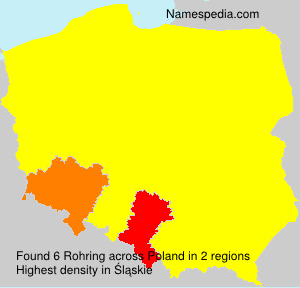 Surname Rohring in Poland Surname Rohring in Poland