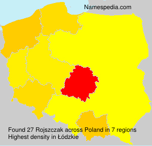 Surname Rojszczak in Poland Surname Rojszczak in Poland
