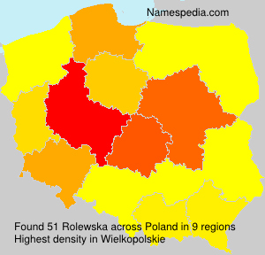 Surname Rolewska in Poland Surname Rolewska in Poland