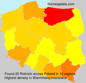 Surname Rolnicki in Poland Surname Rolnicki in Poland
