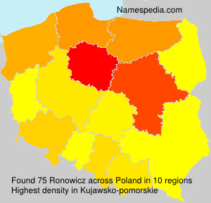 Surname Ronowicz in Poland Surname Ronowicz in Poland