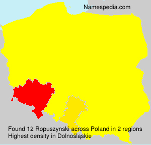 Surname Ropuszynski in Poland Surname Ropuszynski in Poland