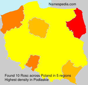 Surname Rosc in Poland Surname Rosc in Poland