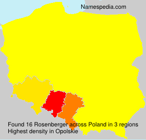 Surname Rosenberger in Poland Surname Rosenberger in Poland