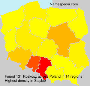 Surname Roskosz in Poland Surname Roskosz in Poland
